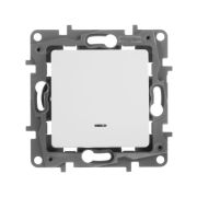 Выключатель 1-кл. СП Etika 10А IP20 250В 10AX с подсветкой/индикацией безвинтов. зажимы механизм бел. IEK 672203