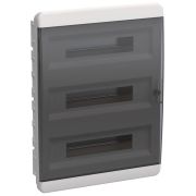 Корпус ЩРВ-П-54 TEKFOR IP41 черн. прозр. дверь пластик. IEK TF5-KP12-V-54-41-K01-K03