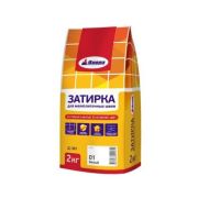 Затирка 2 кг, д/швов белая Д-381