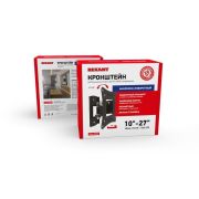 Кронштейн д/LED ТВ, 10-27, накл.-поворот., REXANT