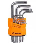 Набор ключей имбус., Вихрь, Т10-Т50, Torx, 9 шт.
