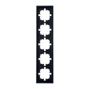 Рамка 5-мест. горизонт. ZIMA черн. бархат LEZARD 704-4200-150